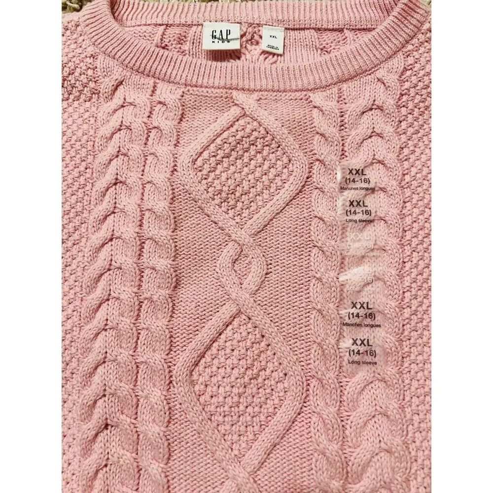 NWT❤️Gap Kids Relaxed Cable-Knit Sweater szXXL(14-16)
